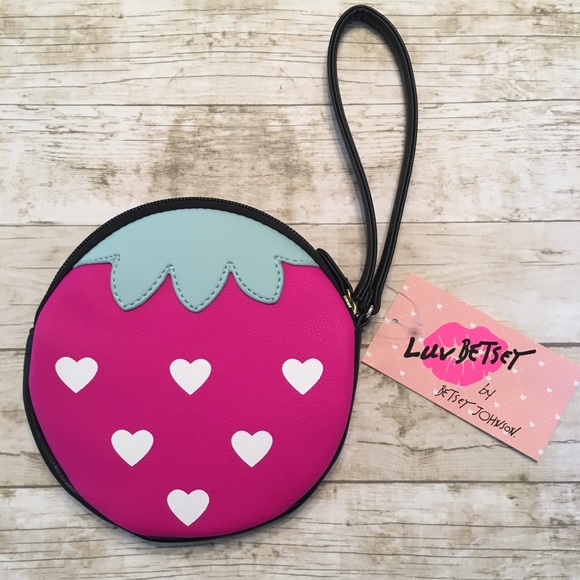 Luv Betsey by Betsey Johnson Strawberry Wristlet - Picture 2 of 8